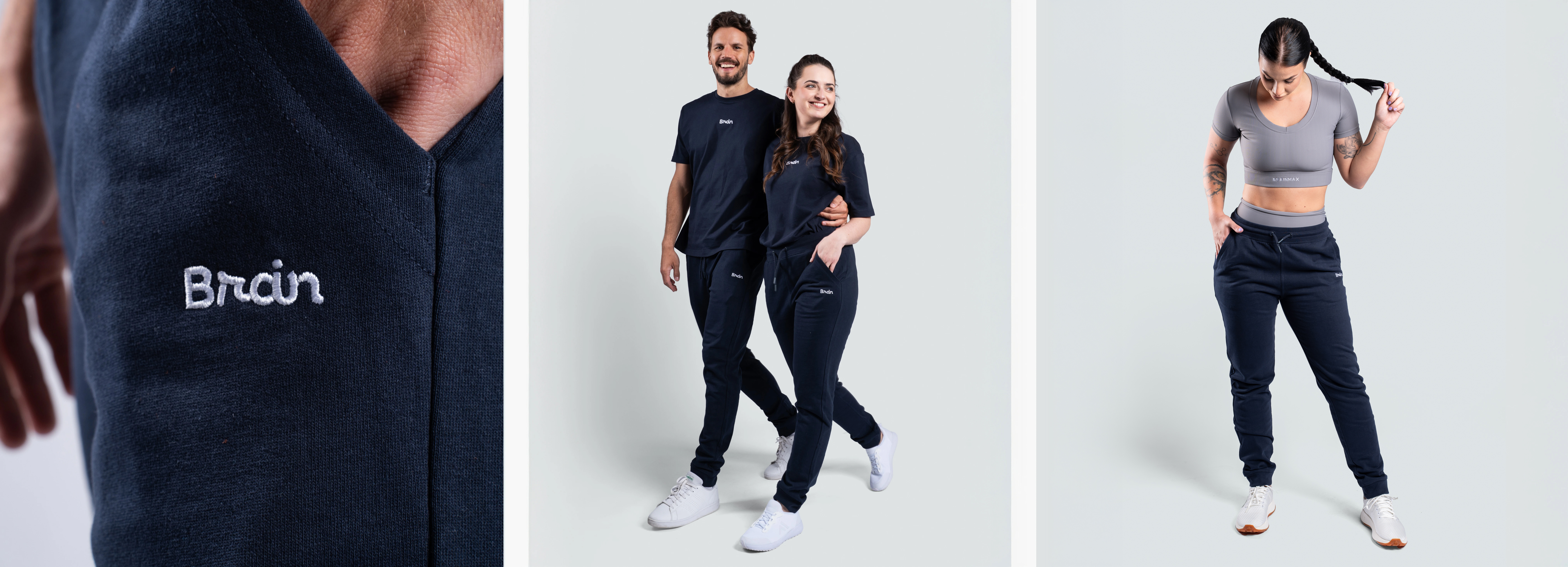 blaue Jogginghose